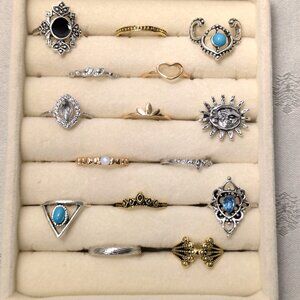 New 15 Piece Ring Wardrobe Size 5 - 5.5